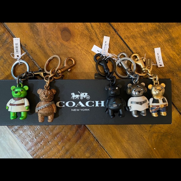 Coach Accessories - Full set coach Star Wars collectible keychains.